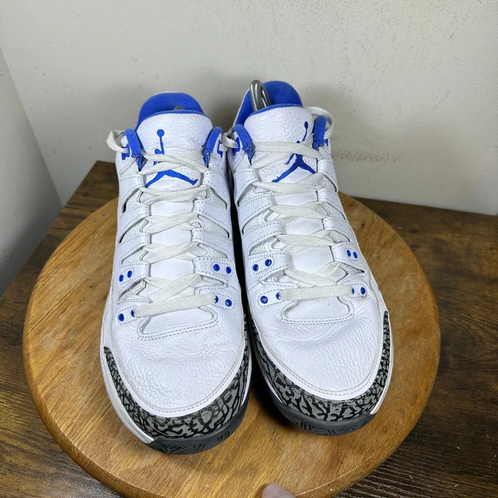 Jordan Zoom Vapor AJ3 Racer Blue White Elephant Print DV9367-100 Mens Size 13